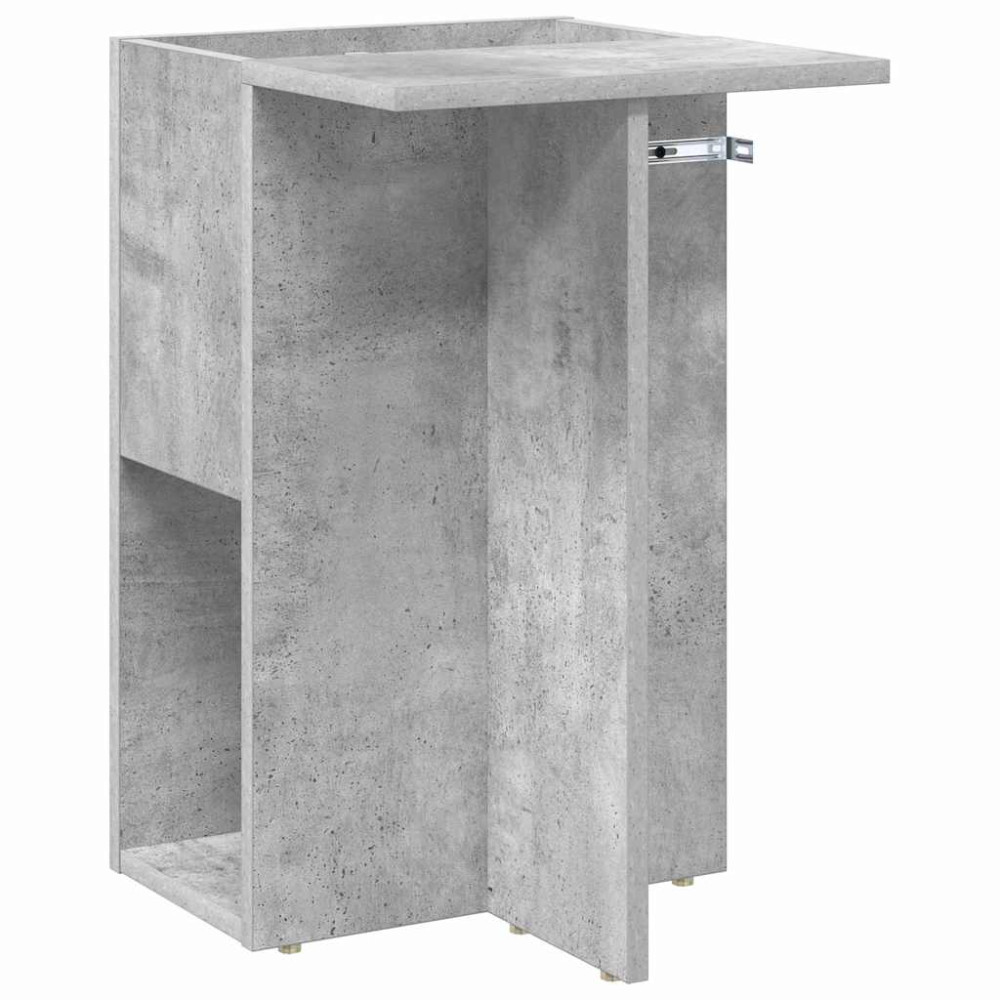Produktbild för Sidobord Betonggrå 35 x 40 x 55 cm Konstruerat trä