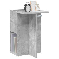 Produktbild för Sidobord Betonggrå 35 x 40 x 55 cm Konstruerat trä