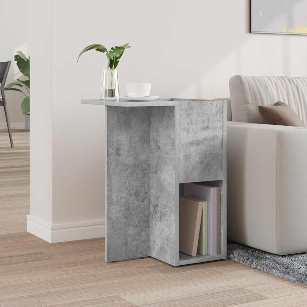 Produktbild för Sidobord Betonggrå 35 x 40 x 55 cm Konstruerat trä