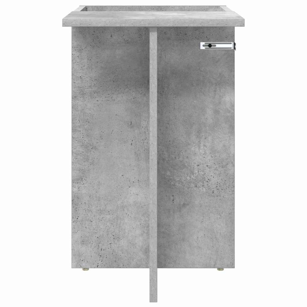Produktbild för Sidobord Betonggrå 35 x 40 x 55 cm Konstruerat trä