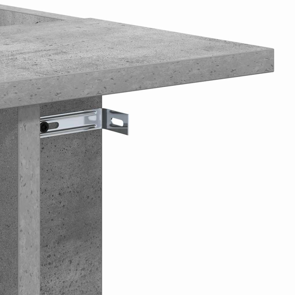 Produktbild för Sidobord Betonggrå 35 x 40 x 55 cm Konstruerat trä