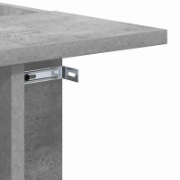 Produktbild för Sidobord Betonggrå 35 x 40 x 55 cm Konstruerat trä