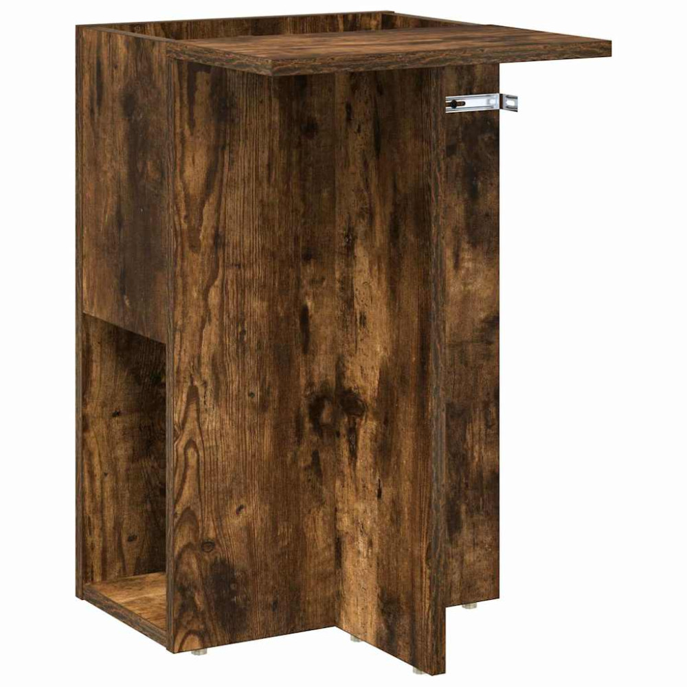 Produktbild för Sidobord Rökt ek 35 x 40 x 55 cm Konstruerat trä