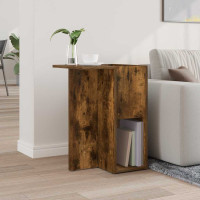 Produktbild för Sidobord Rökt ek 35 x 40 x 55 cm Konstruerat trä