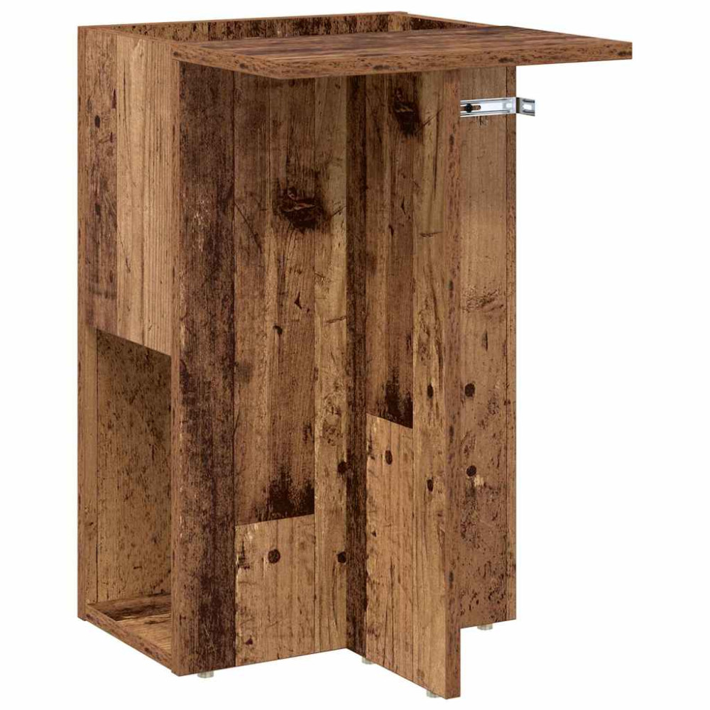 Produktbild för Sidobord Gammalt trä 35 x 40 x 55 cm Konstruerat trä