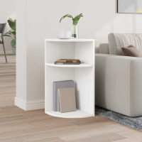 Produktbild för Sidobord Vit 29,6 x 29,6 x 60 cm Konstruerat trä