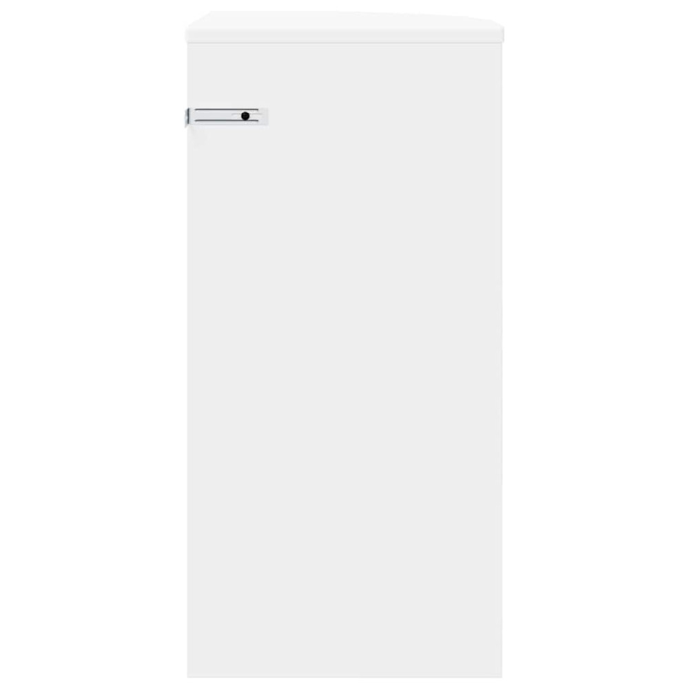 Produktbild för Sidobord Vit 29,6 x 29,6 x 60 cm Konstruerat trä