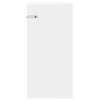 Produktbild för Sidobord Vit 29,6 x 29,6 x 60 cm Konstruerat trä