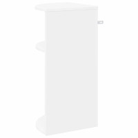 Produktbild för Sidobord Vit 29,6 x 29,6 x 60 cm Konstruerat trä