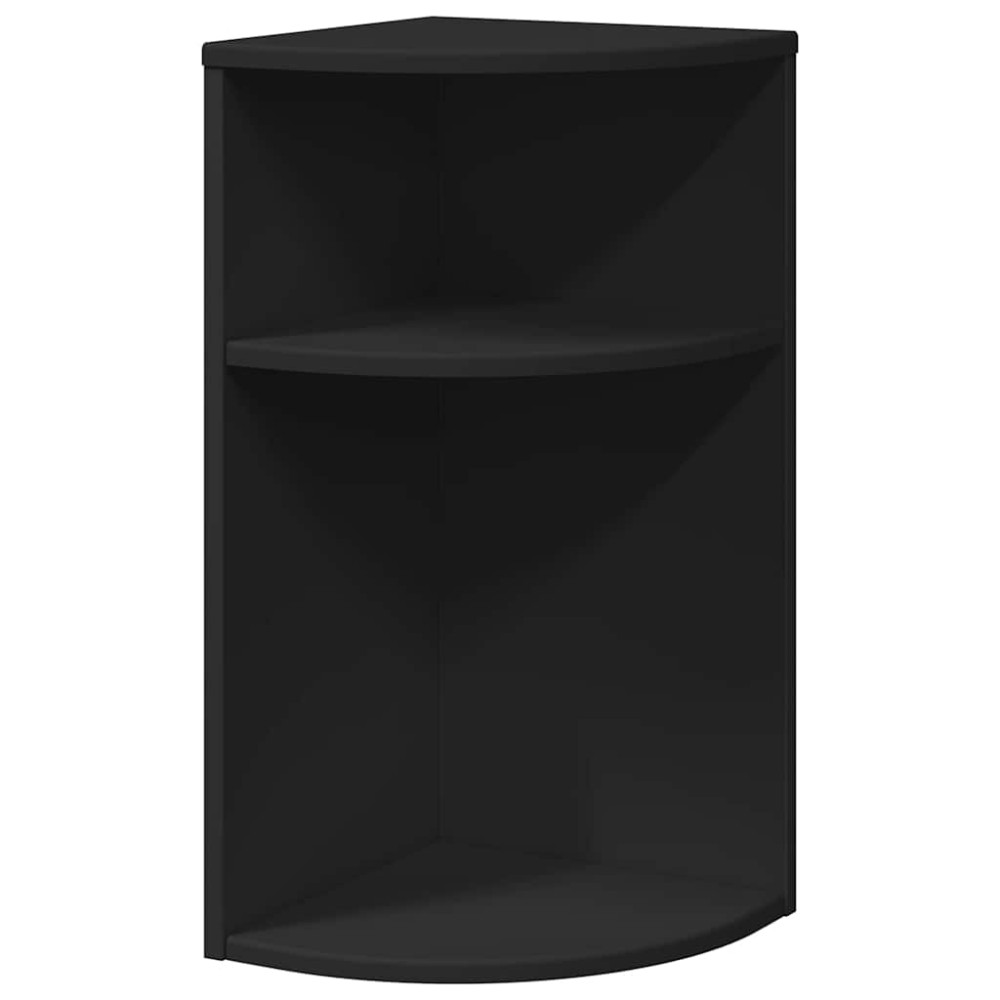 Produktbild för Sidobord Svart 29,6 x 29,6 x 60 cm Konstruerat trä