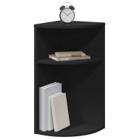 Produktbild för Sidobord Svart 29,6 x 29,6 x 60 cm Konstruerat trä