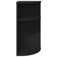 Produktbild för Sidobord Svart 29,6 x 29,6 x 60 cm Konstruerat trä