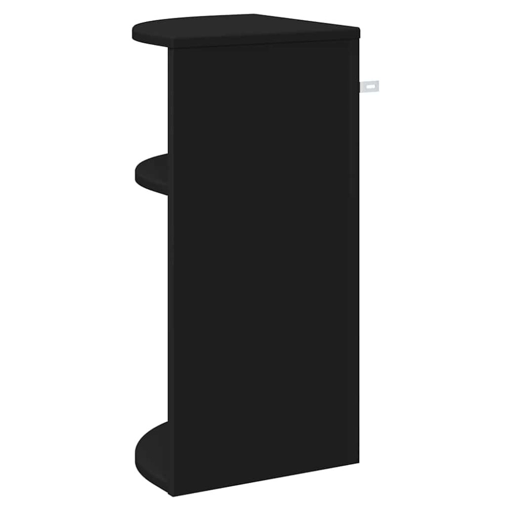 Produktbild för Sidobord Svart 29,6 x 29,6 x 60 cm Konstruerat trä