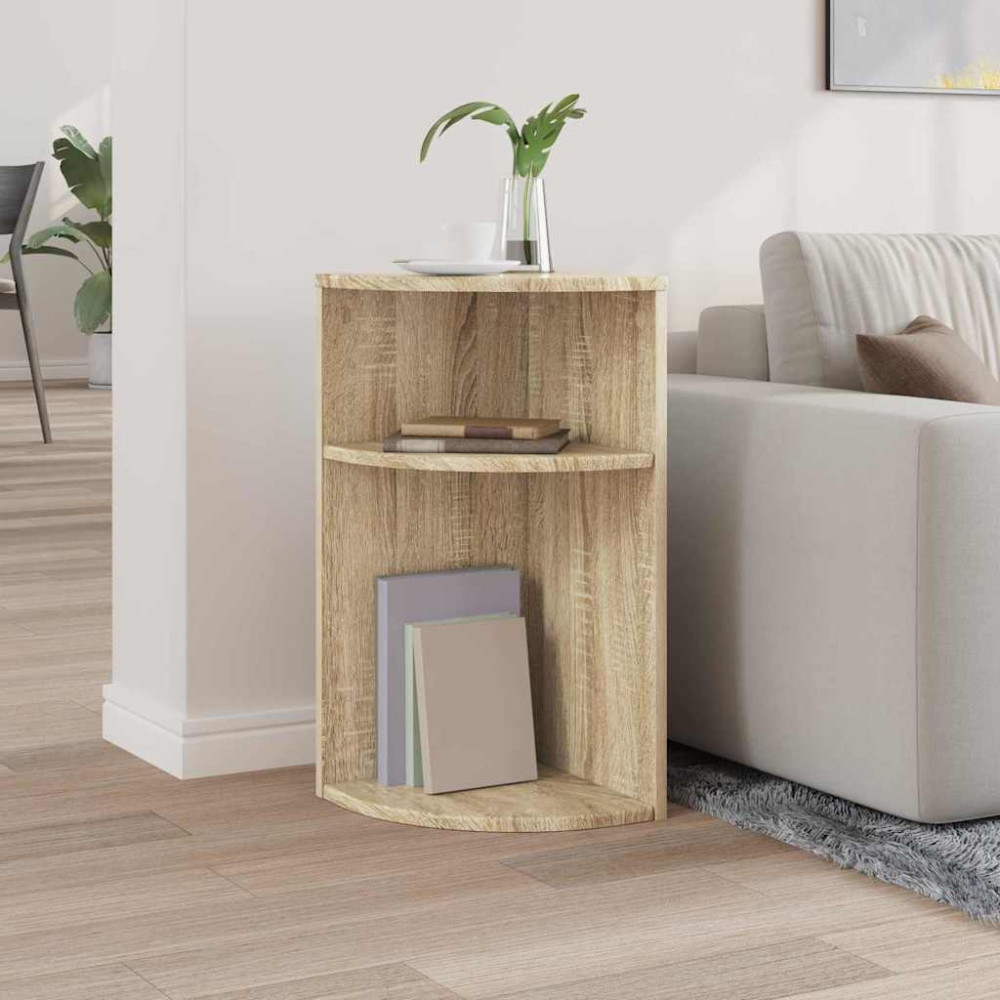 Produktbild för Sidobord Sonoma-ek 29,6 x 29,6 x 60 cm Konstruerat trä