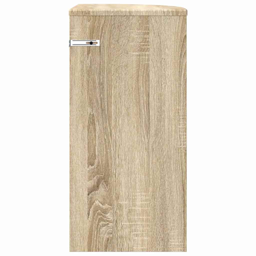 Produktbild för Sidobord Sonoma-ek 29,6 x 29,6 x 60 cm Konstruerat trä