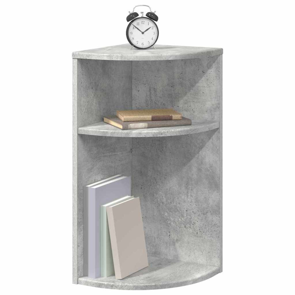 Produktbild för Sidobord Betonggrå 29,6 x 29,6 x 60 cm Konstruerat trä