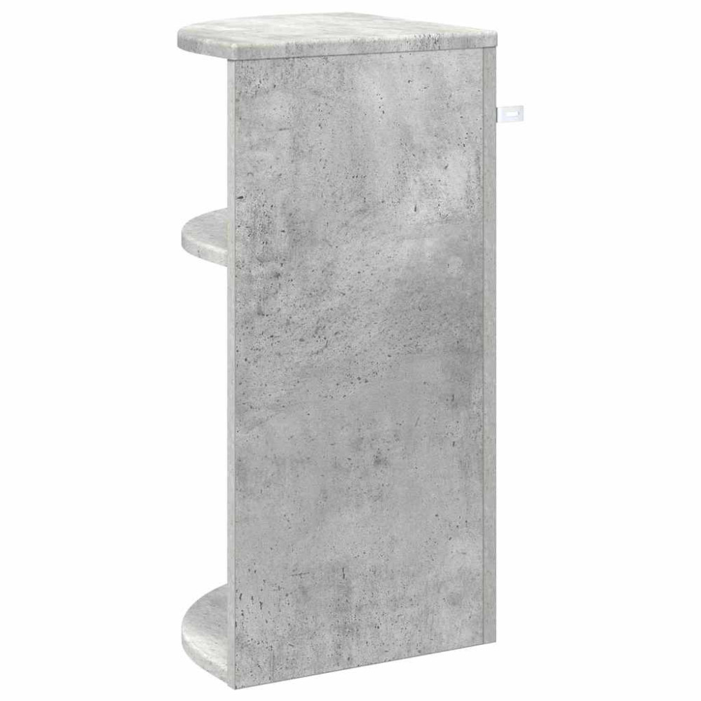 Produktbild för Sidobord Betonggrå 29,6 x 29,6 x 60 cm Konstruerat trä