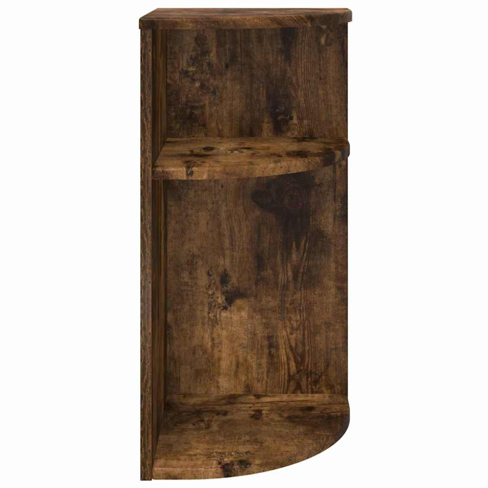 Produktbild för Sidobord Rökt ek 29,6 x 29,6 x 60 cm Konstruerat trä