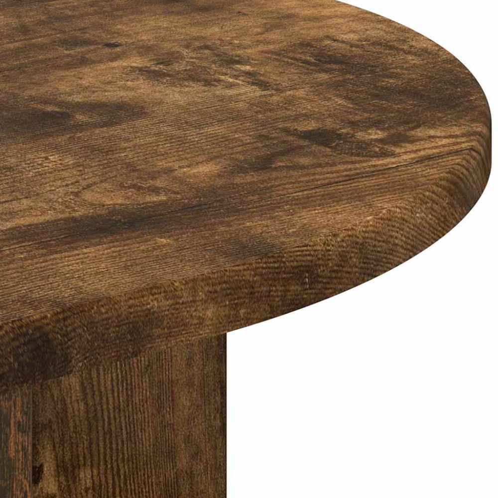Produktbild för Sidobord Rökt ek 29,6 x 29,6 x 60 cm Konstruerat trä