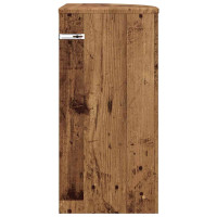 Produktbild för Sidobord Gammalt trä 29,6 x 29,6 x 60 cm Konstruerat trä