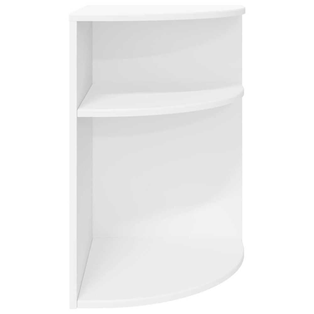 Produktbild för Sidobord Vit 39,7 x 39,7 x 60 cm Konstruerat trä