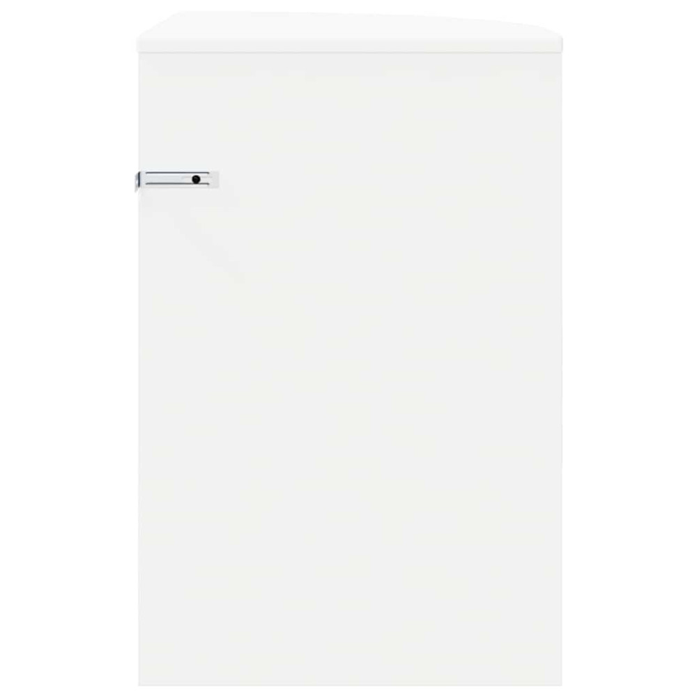 Produktbild för Sidobord Vit 39,7 x 39,7 x 60 cm Konstruerat trä