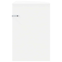 Produktbild för Sidobord Vit 39,7 x 39,7 x 60 cm Konstruerat trä
