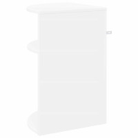 Produktbild för Sidobord Vit 39,7 x 39,7 x 60 cm Konstruerat trä