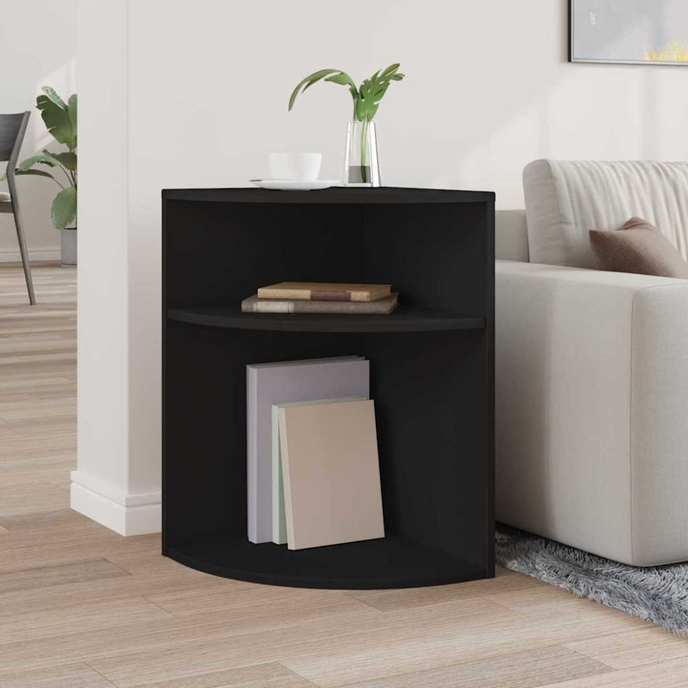 Produktbild för Sidobord Svart 39,7 x 39,7 x 60 cm Konstruerat trä