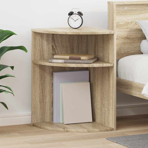 vidaXL Sidobord Sonoma-ek 39,7 x 39,7 x 60 cm Konstruerat trä