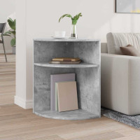 Produktbild för Sidobord Betonggrå 39,7 x 39,7 x 60 cm Konstruerat trä