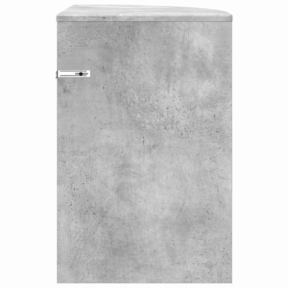Produktbild för Sidobord Betonggrå 39,7 x 39,7 x 60 cm Konstruerat trä