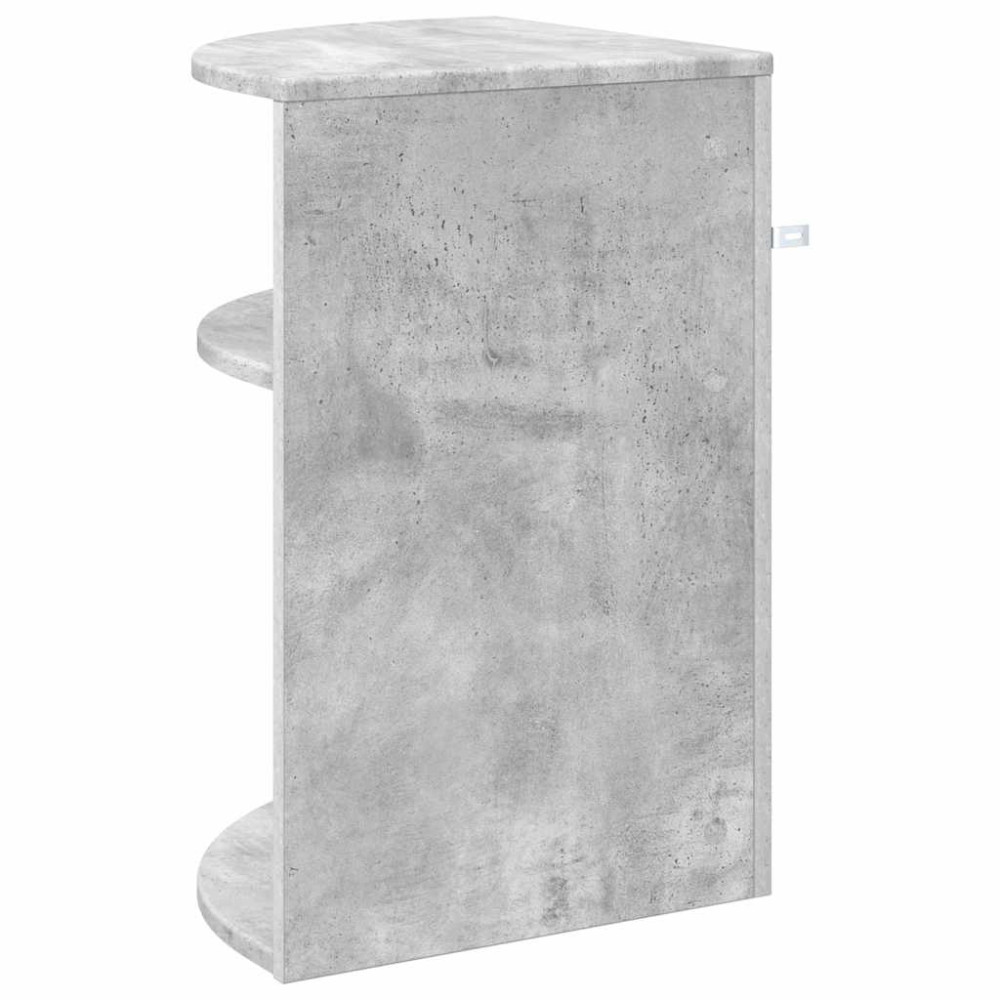 Produktbild för Sidobord Betonggrå 39,7 x 39,7 x 60 cm Konstruerat trä