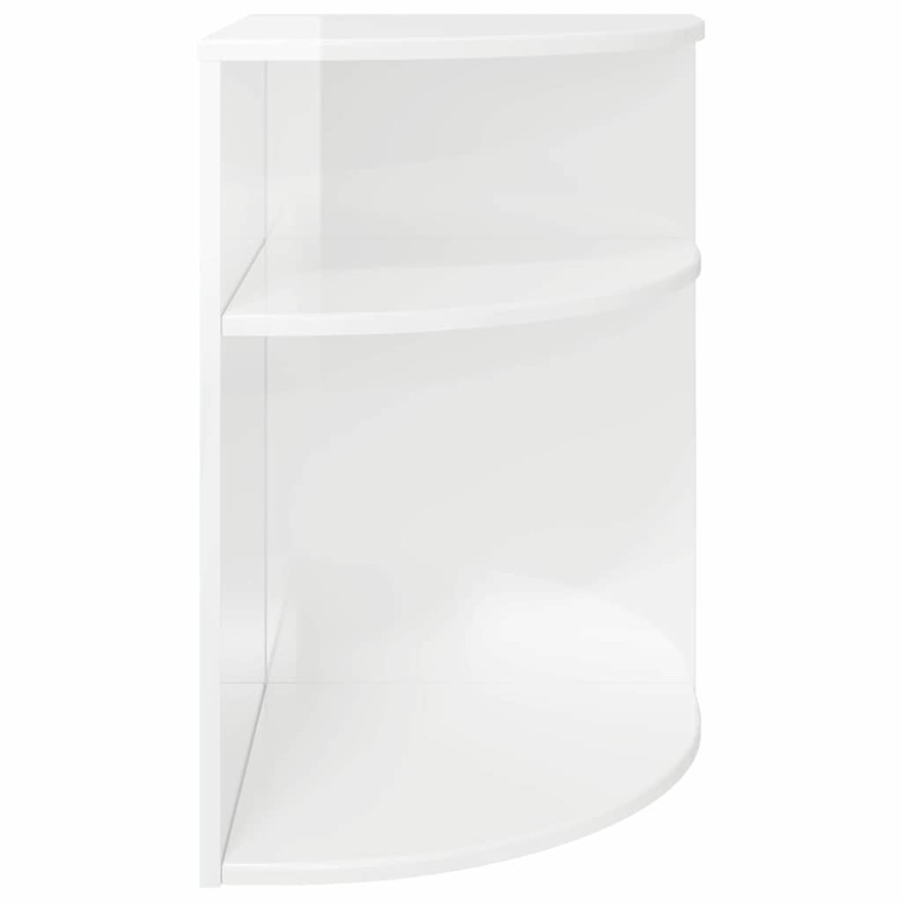 Produktbild för Sidobord Högblanka vita 39,7 x 39,7 x 60 cm Konstruerat trä