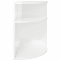 Produktbild för Sidobord Högblanka vita 39,7 x 39,7 x 60 cm Konstruerat trä