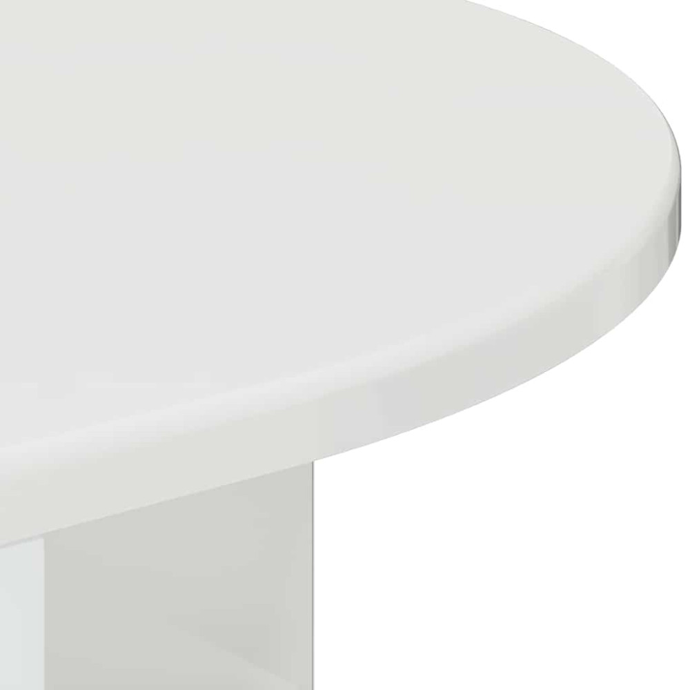 Produktbild för Sidobord Högblanka vita 39,7 x 39,7 x 60 cm Konstruerat trä