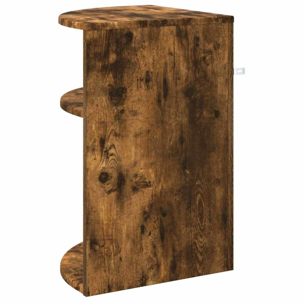 Produktbild för Sidobord Rökt ek 39,7 x 39,7 x 60 cm Konstruerat trä