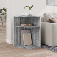 Produktbild för Sidobord Grå Sonoma 39,7 x 39,7 x 60 cm Konstruerat trä