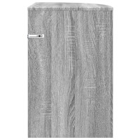 Produktbild för Sidobord Grå Sonoma 39,7 x 39,7 x 60 cm Konstruerat trä