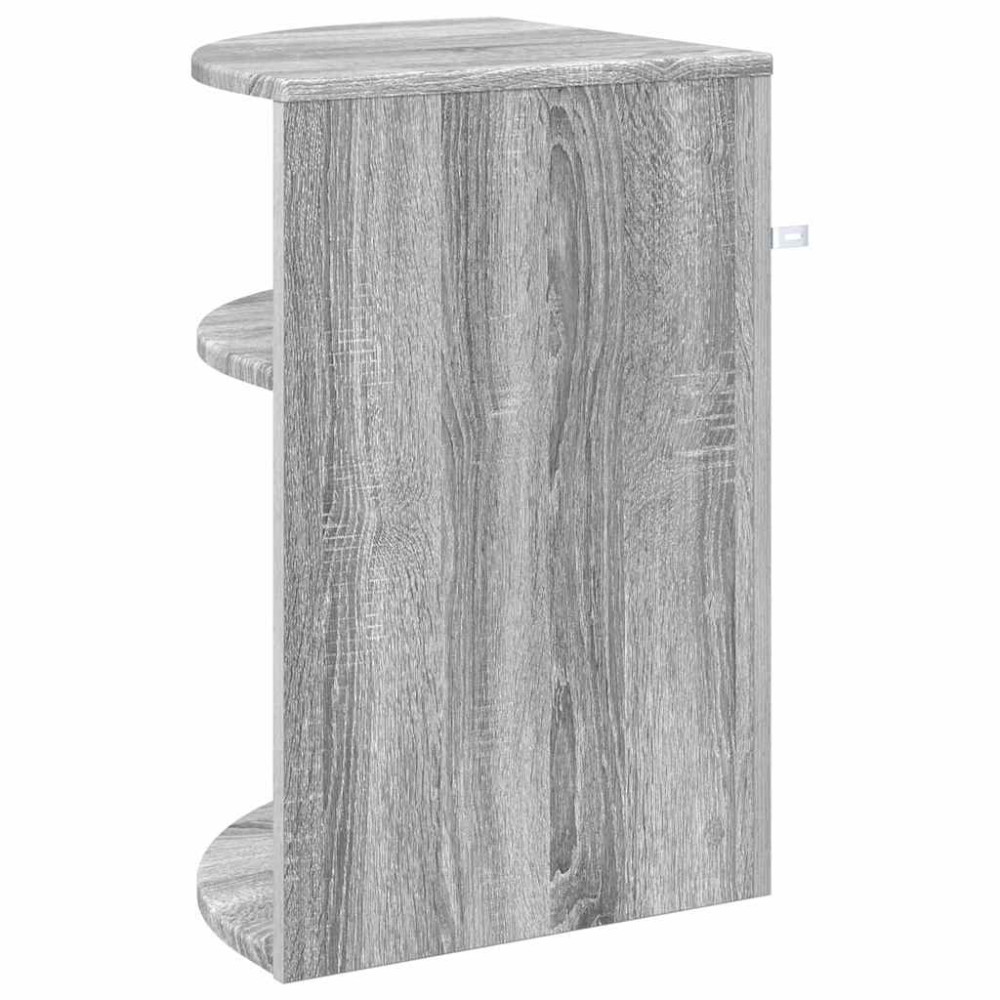 Produktbild för Sidobord Grå Sonoma 39,7 x 39,7 x 60 cm Konstruerat trä