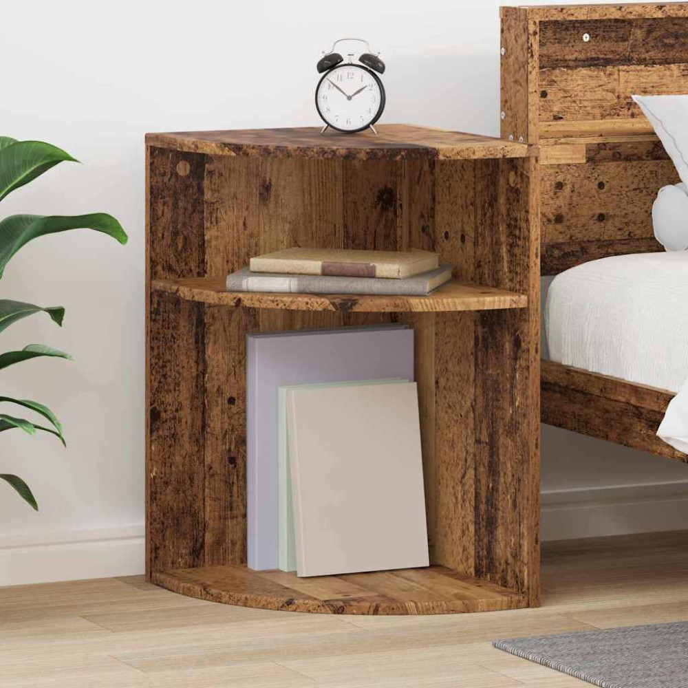 Produktbild för Sidobord Gammalt trä 39,7 x 39,7 x 60 cm Konstruerat trä