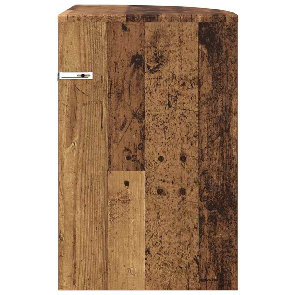 Produktbild för Sidobord Gammalt trä 39,7 x 39,7 x 60 cm Konstruerat trä
