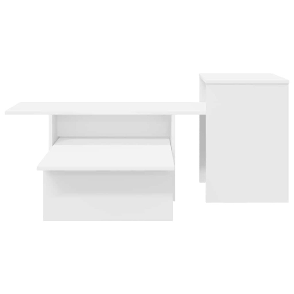 Produktbild för Konsolbord Vit 91,5 x 35 x 38,5 cm Konstruerat trä
