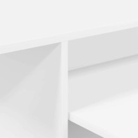 Produktbild för Konsolbord Vit 91,5 x 35 x 38,5 cm Konstruerat trä