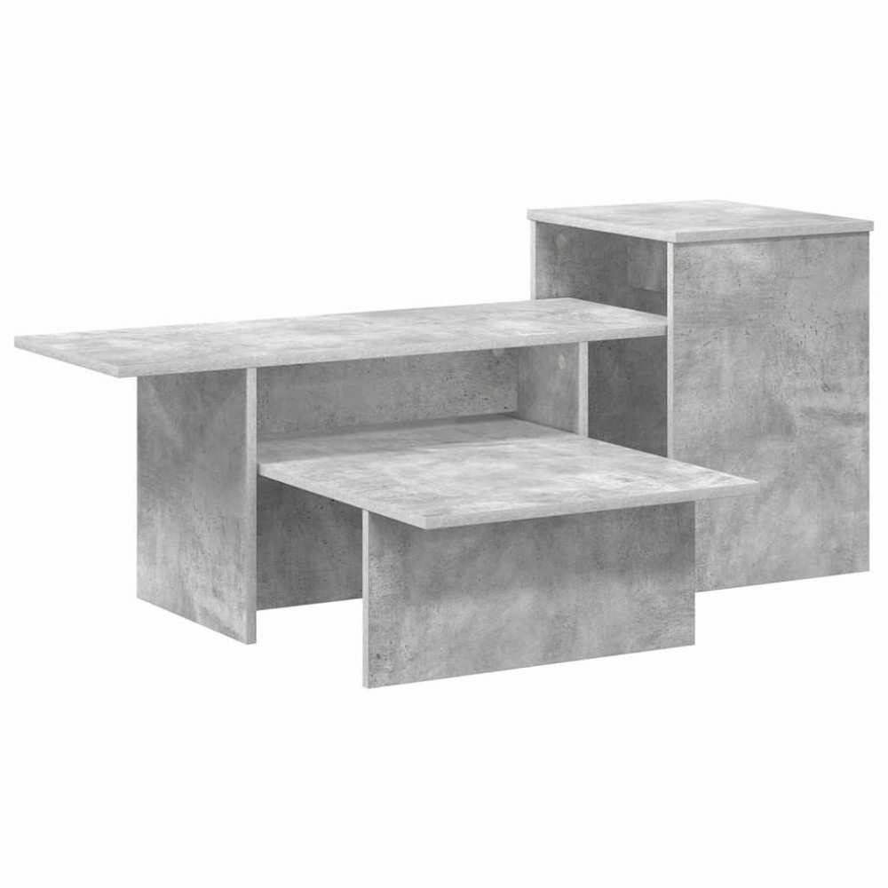 Produktbild för Konsolbord Betonggrå 91,5 x 35 x 38,5 cm Konstruerat trä