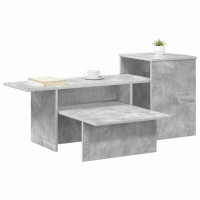 Produktbild för Konsolbord Betonggrå 91,5 x 35 x 38,5 cm Konstruerat trä