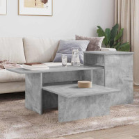 Produktbild för Konsolbord Betonggrå 91,5 x 35 x 38,5 cm Konstruerat trä
