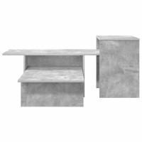 Produktbild för Konsolbord Betonggrå 91,5 x 35 x 38,5 cm Konstruerat trä