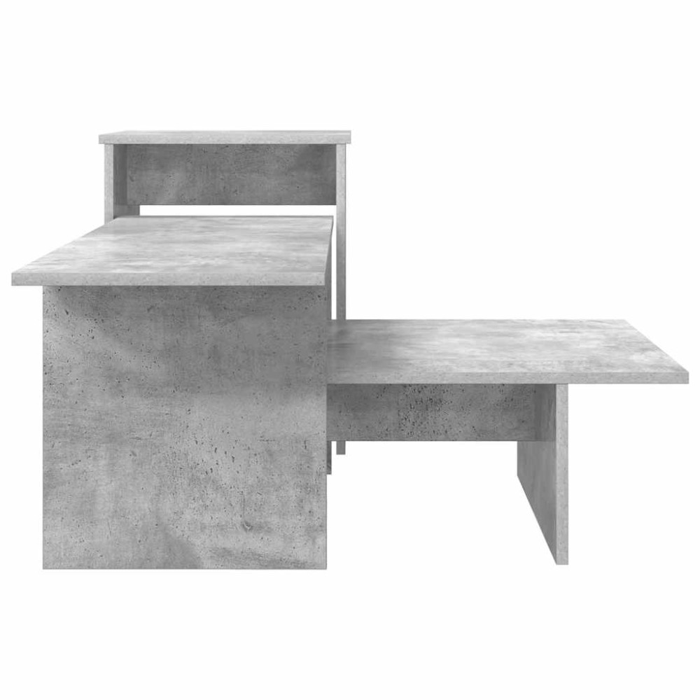 Produktbild för Konsolbord Betonggrå 91,5 x 35 x 38,5 cm Konstruerat trä