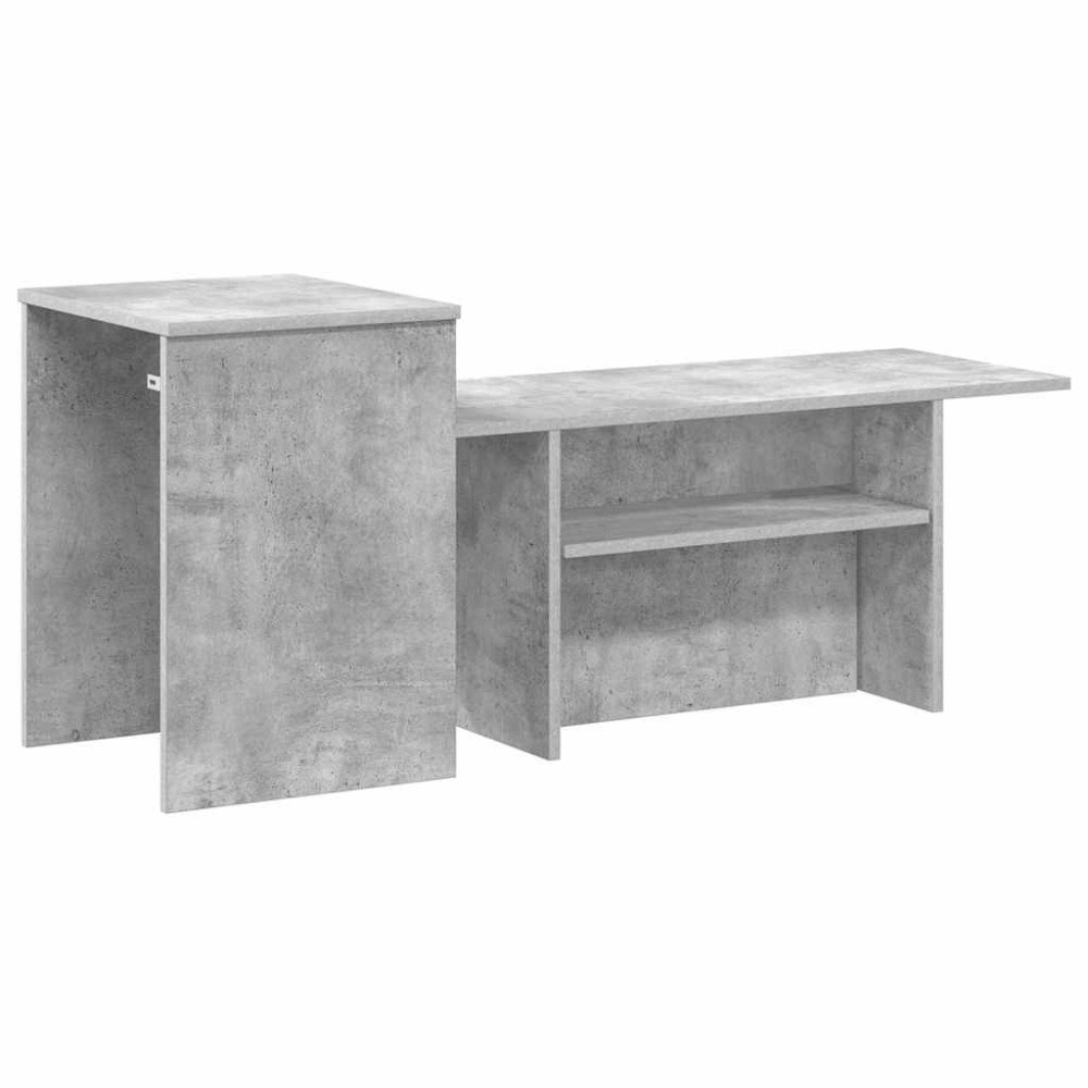 Produktbild för Konsolbord Betonggrå 91,5 x 35 x 38,5 cm Konstruerat trä